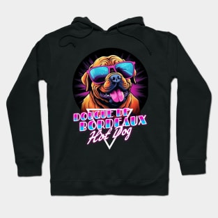 Retro Wave Dogue de Bordeaux Hot Dog Shirt Hoodie